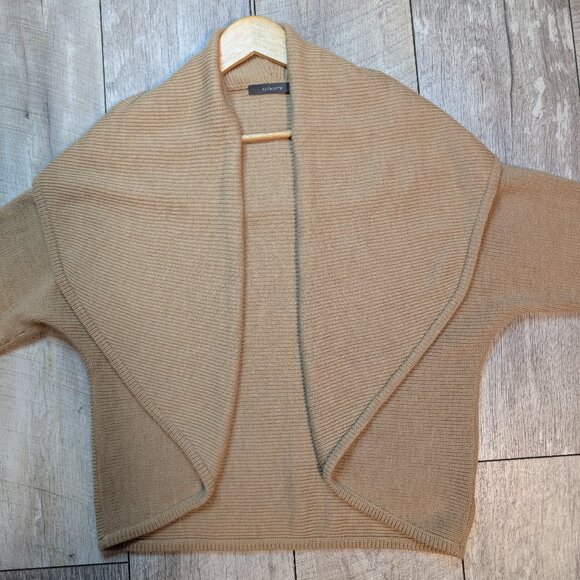 MINT CONDITION Liz Claiborne 100% Merino Wool Camel Knit Cardigan | Women's XL - Picture 6 of 13